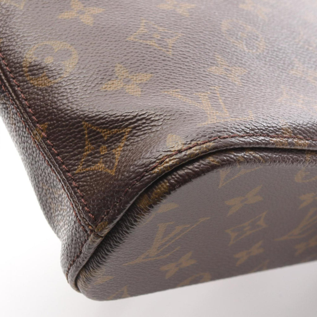 Louis Vuitton Monogram Brown Coated Canvas Leather Handbag