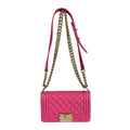 Chanel Pink Leather Shoulder Bag