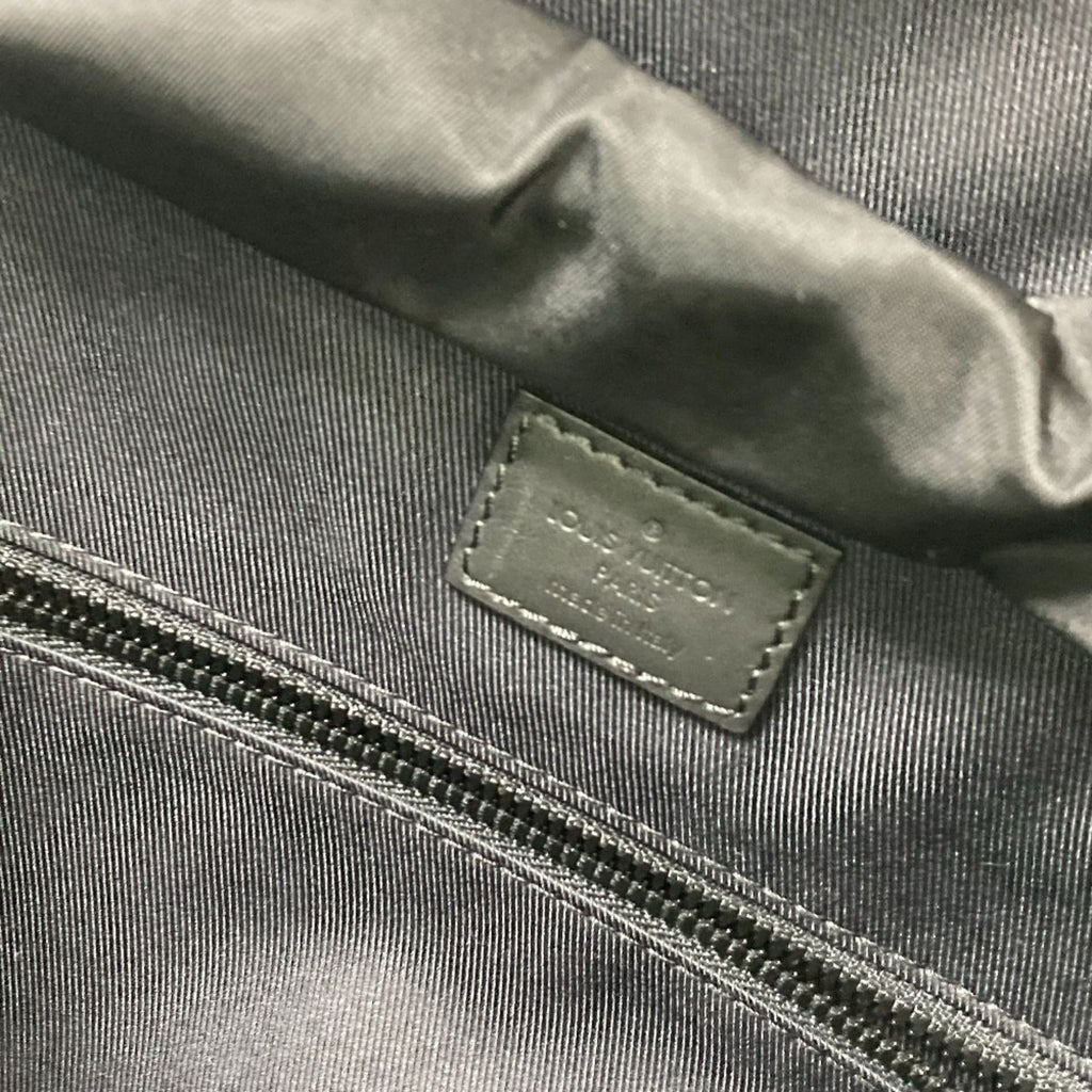 Louis Vuitton Black Leather Backpack