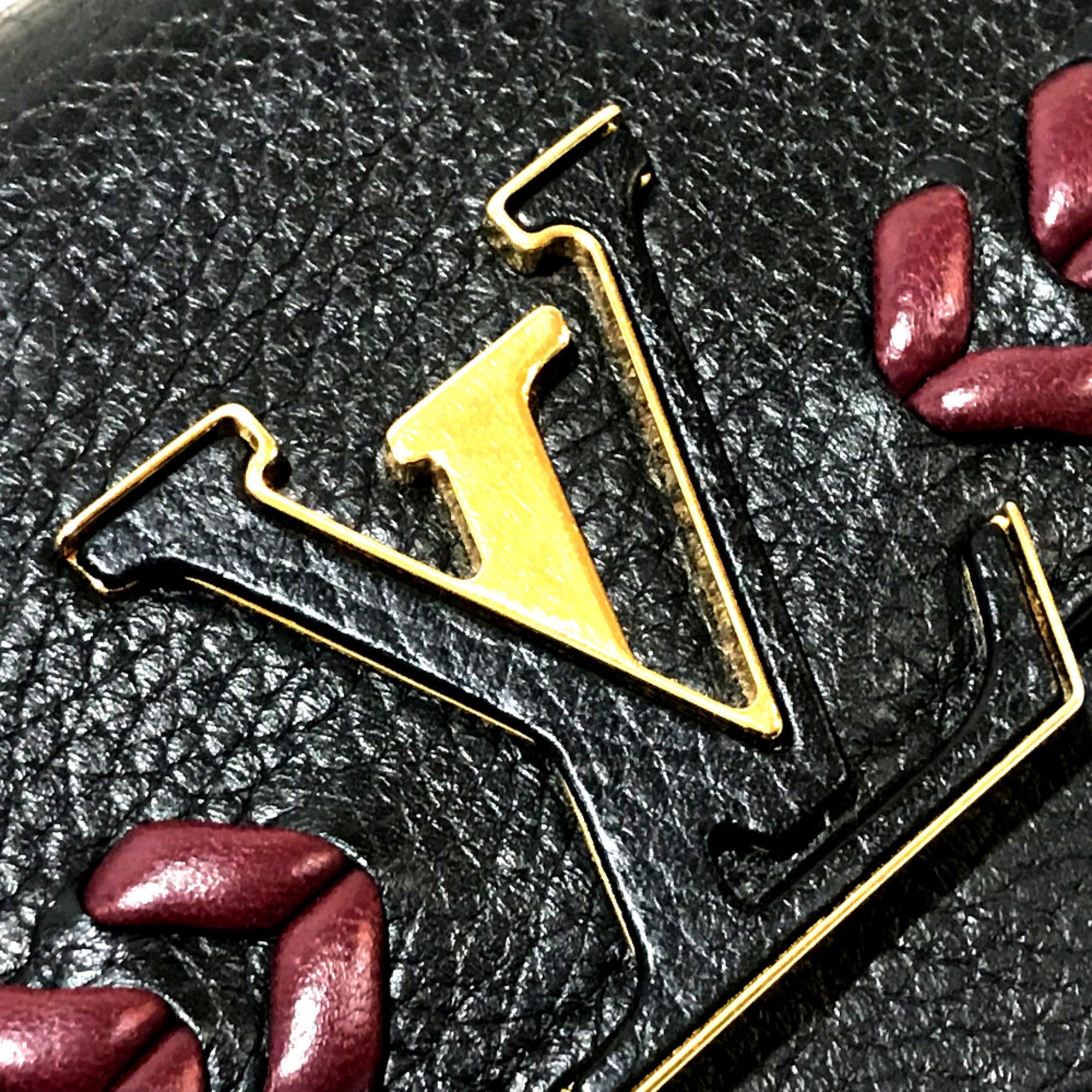 Louis Vuitton Black Leather Wallet