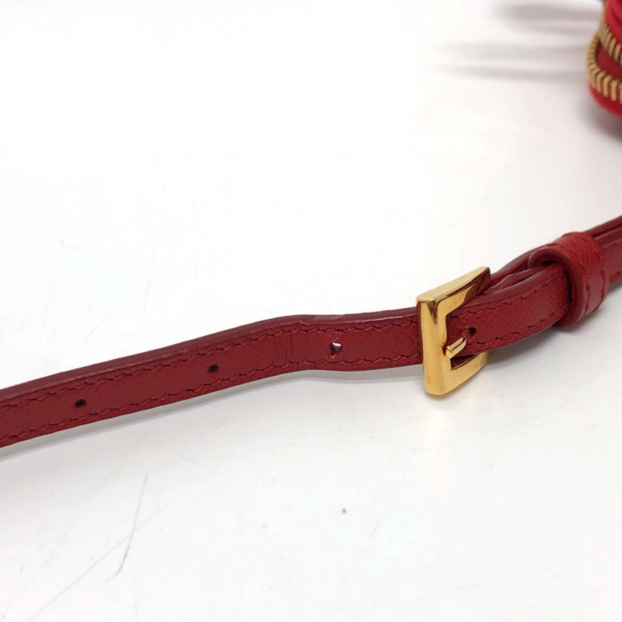 Prada Red Cloth Shoulder Bag