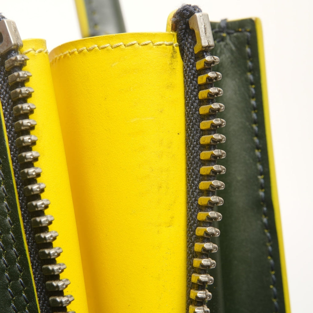 Balenciaga Green Leather Hand
