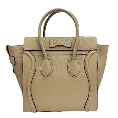Celine Grayish Leather Handbag Tote Bag