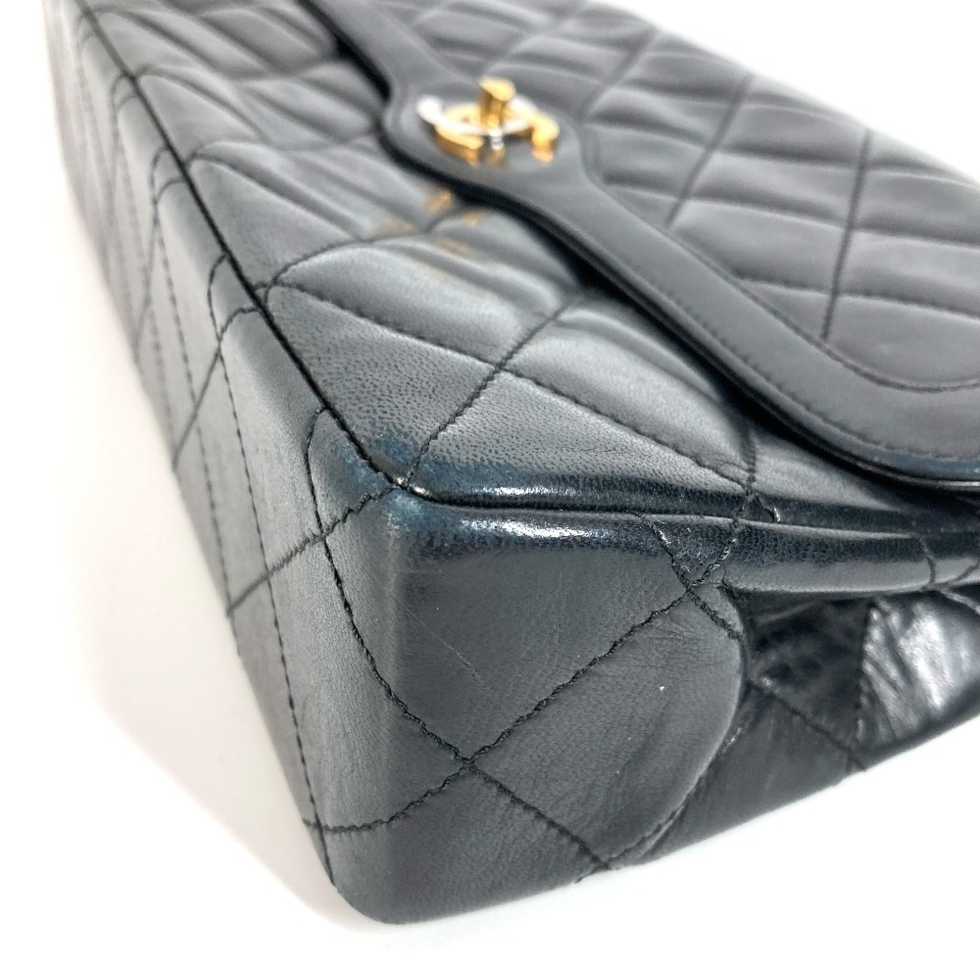 Chanel Black Leather Shoulder Bag