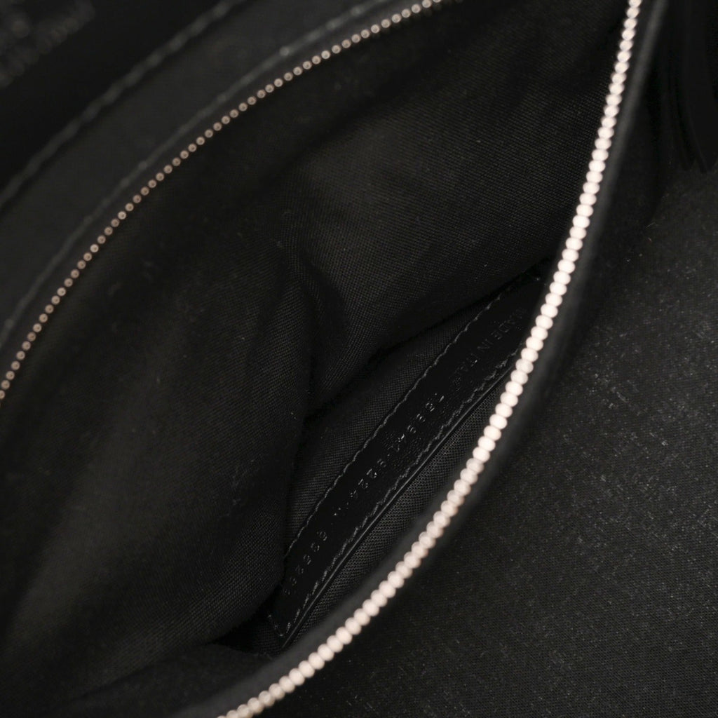 Balenciaga Black White Leather Tote