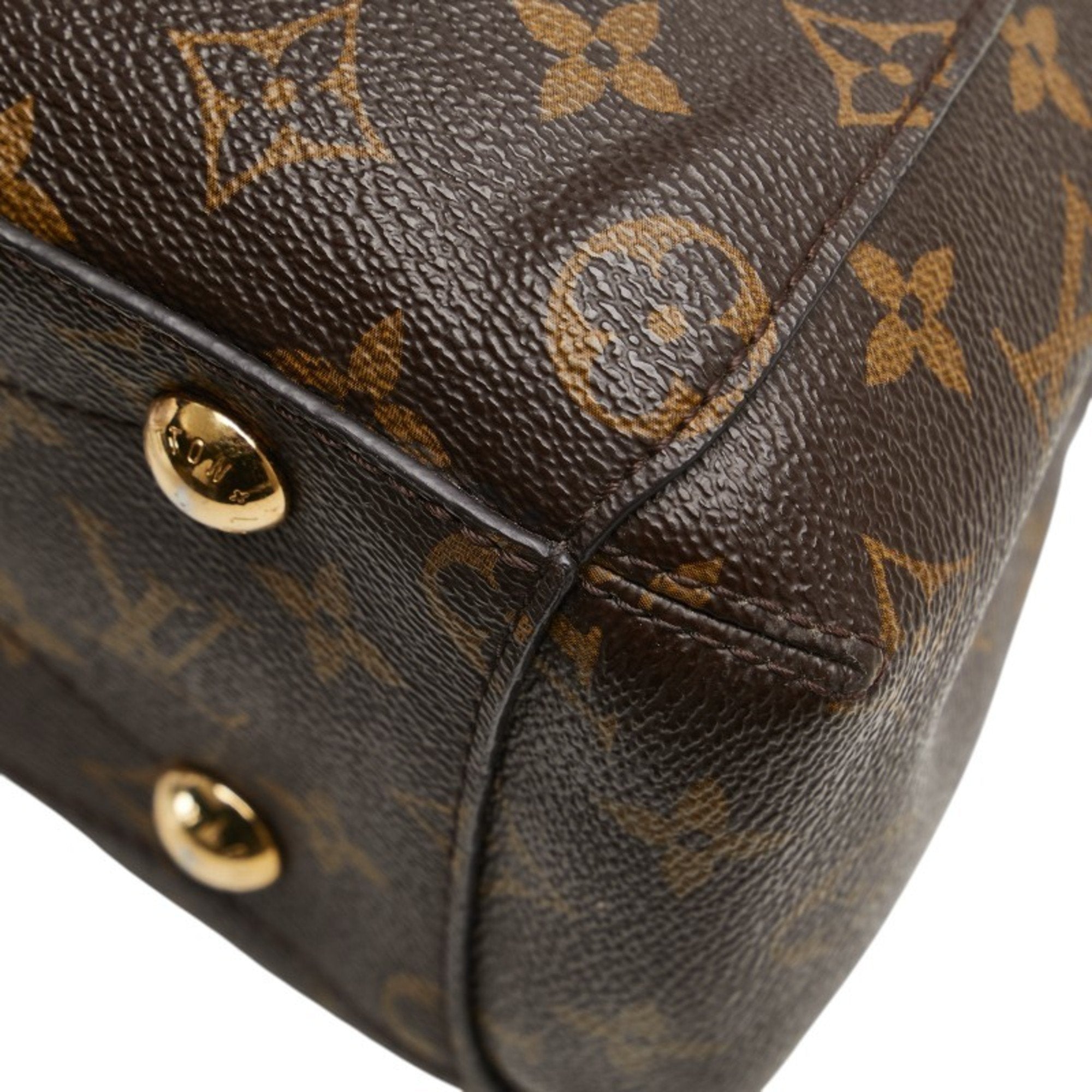 Louis Vuitton Monogram Brown Pvc Leather Handbag Shoulder Bag
