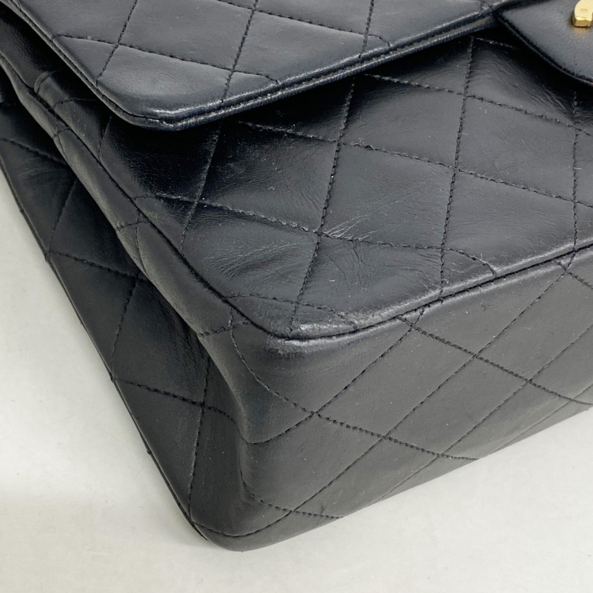 Chanel Black Leather Shoulder Bag