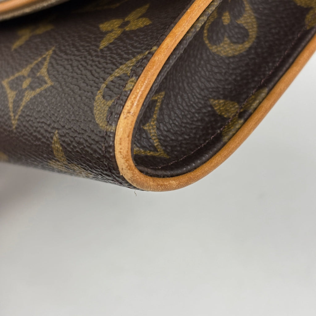 Louis Vuitton Brown Monogram Monogram Leather Clutch Bag Pochette Shoulder Bag