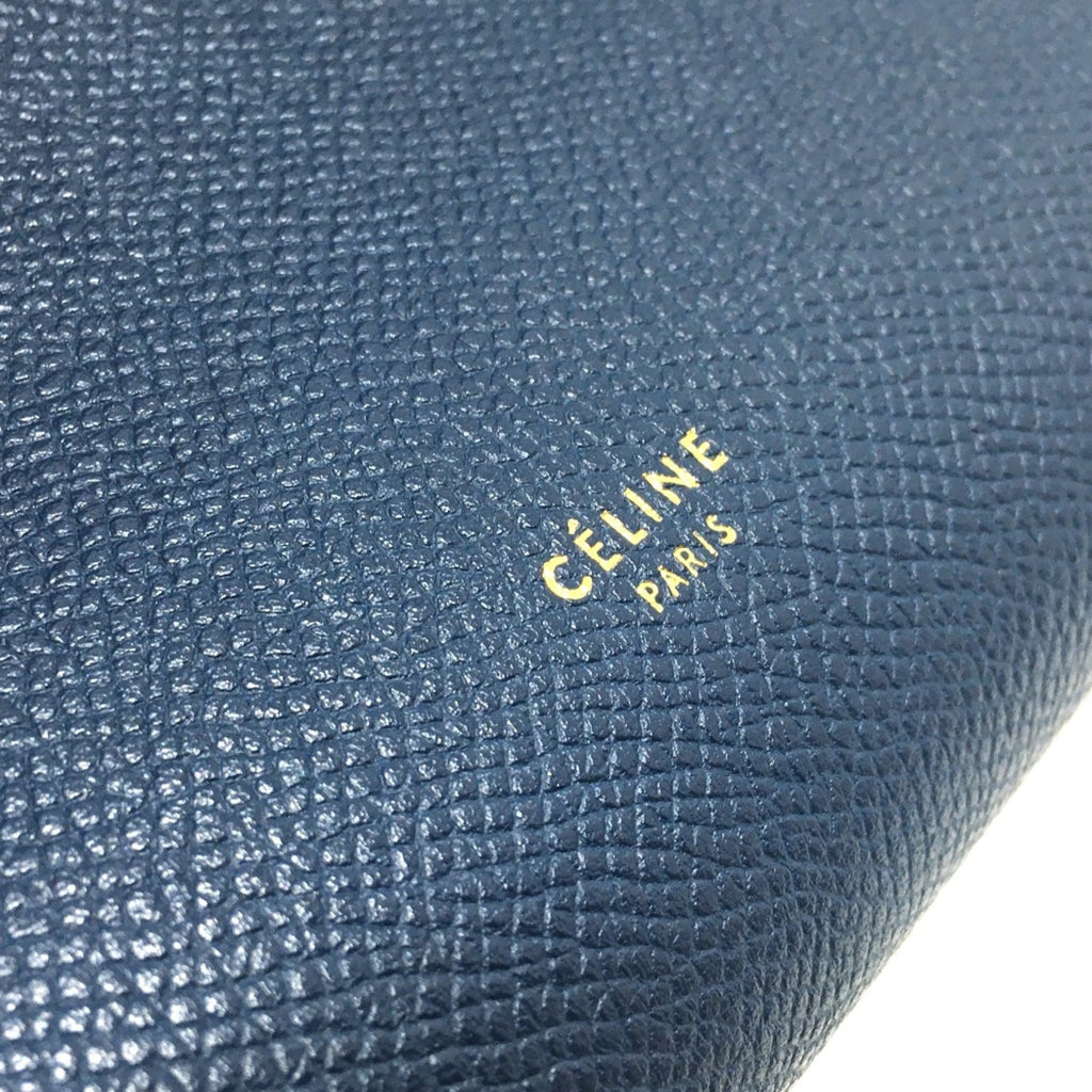 Celine Navy Leather Handbag