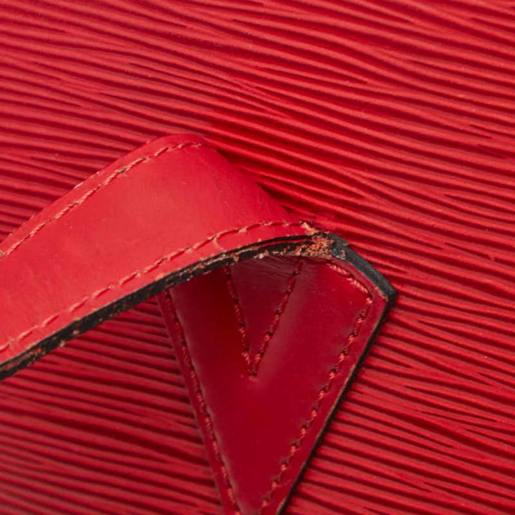 Louis Vuitton Castilian Red Leather Shoulder Bag Tote Bag