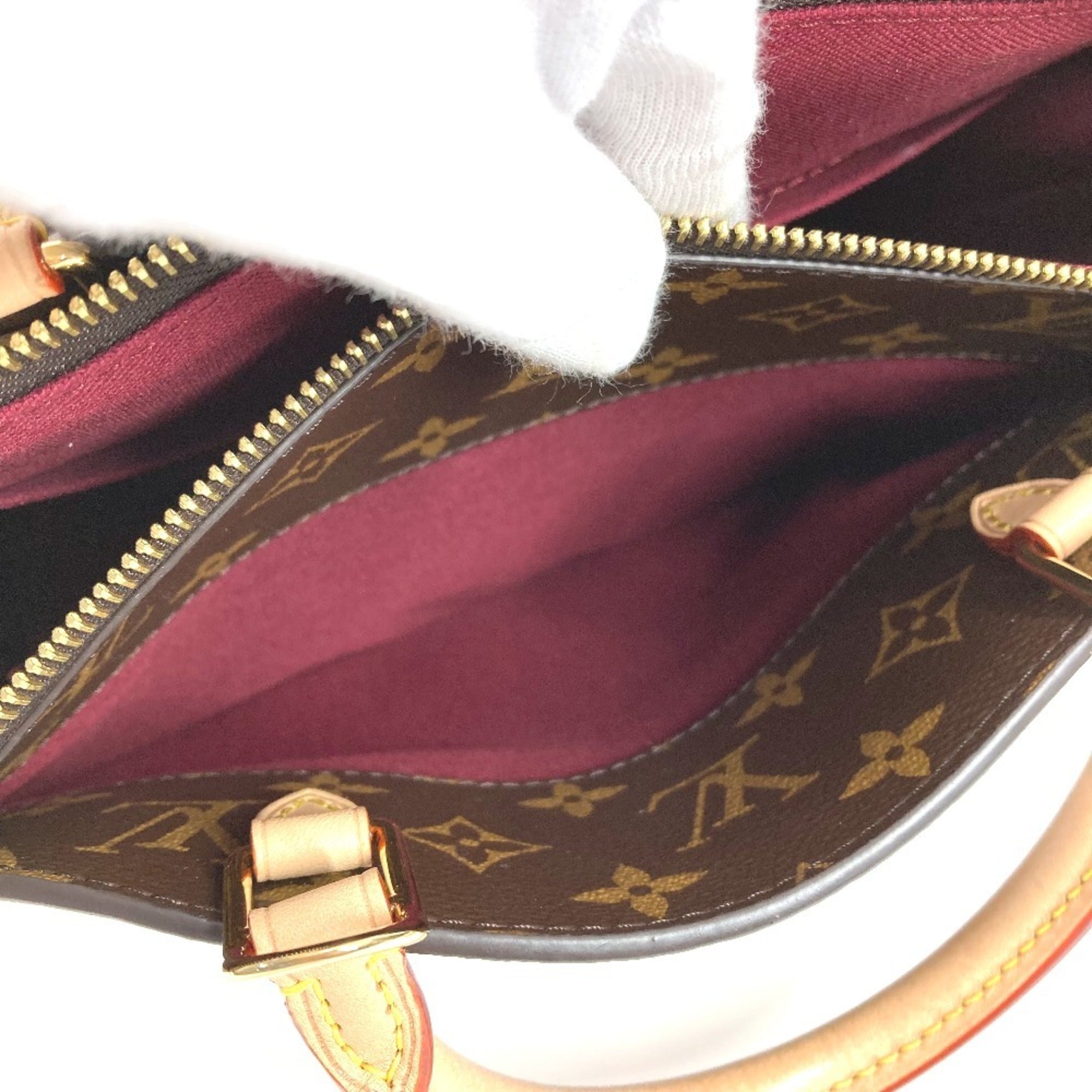 Louis Vuitton Brown Monogram Canvas Handbag Shoulder Bag Tote Bag
