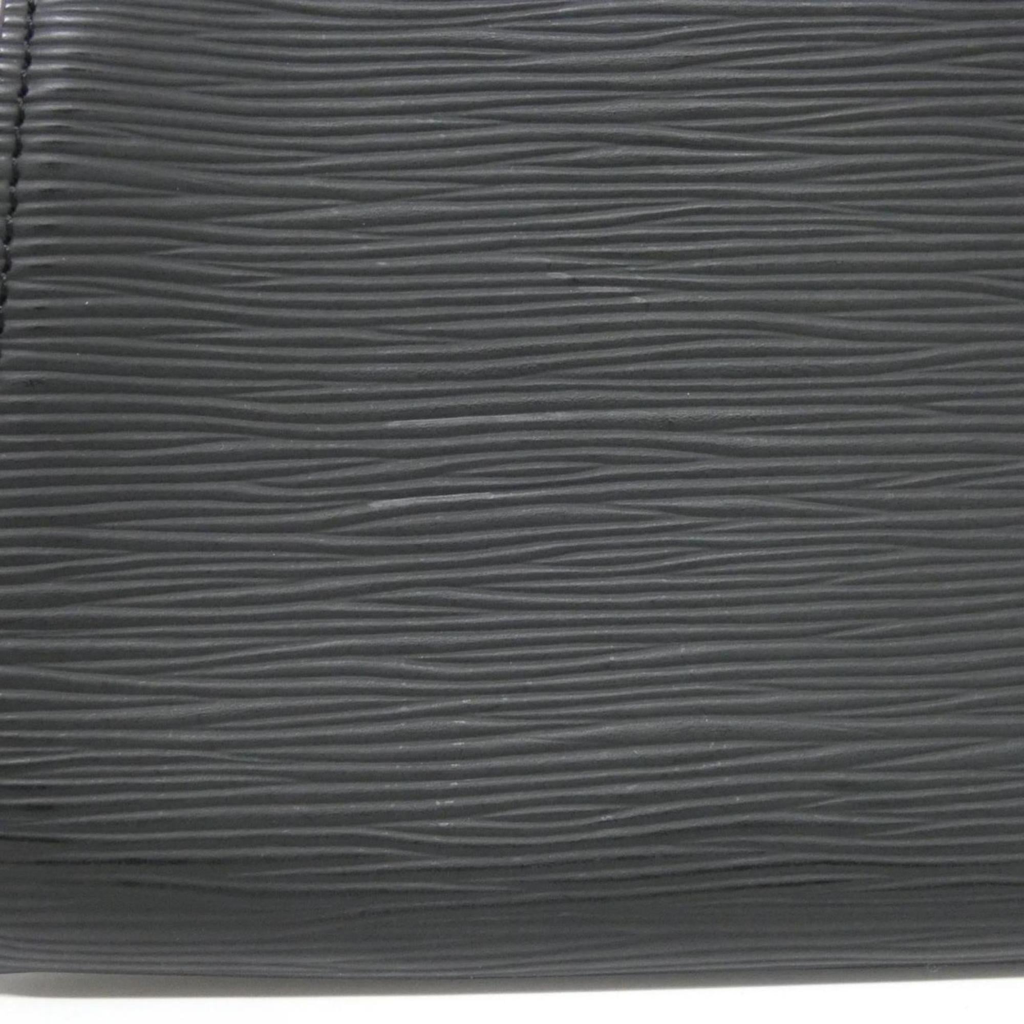 Louis Vuitton Black Leather Pochette Pouch