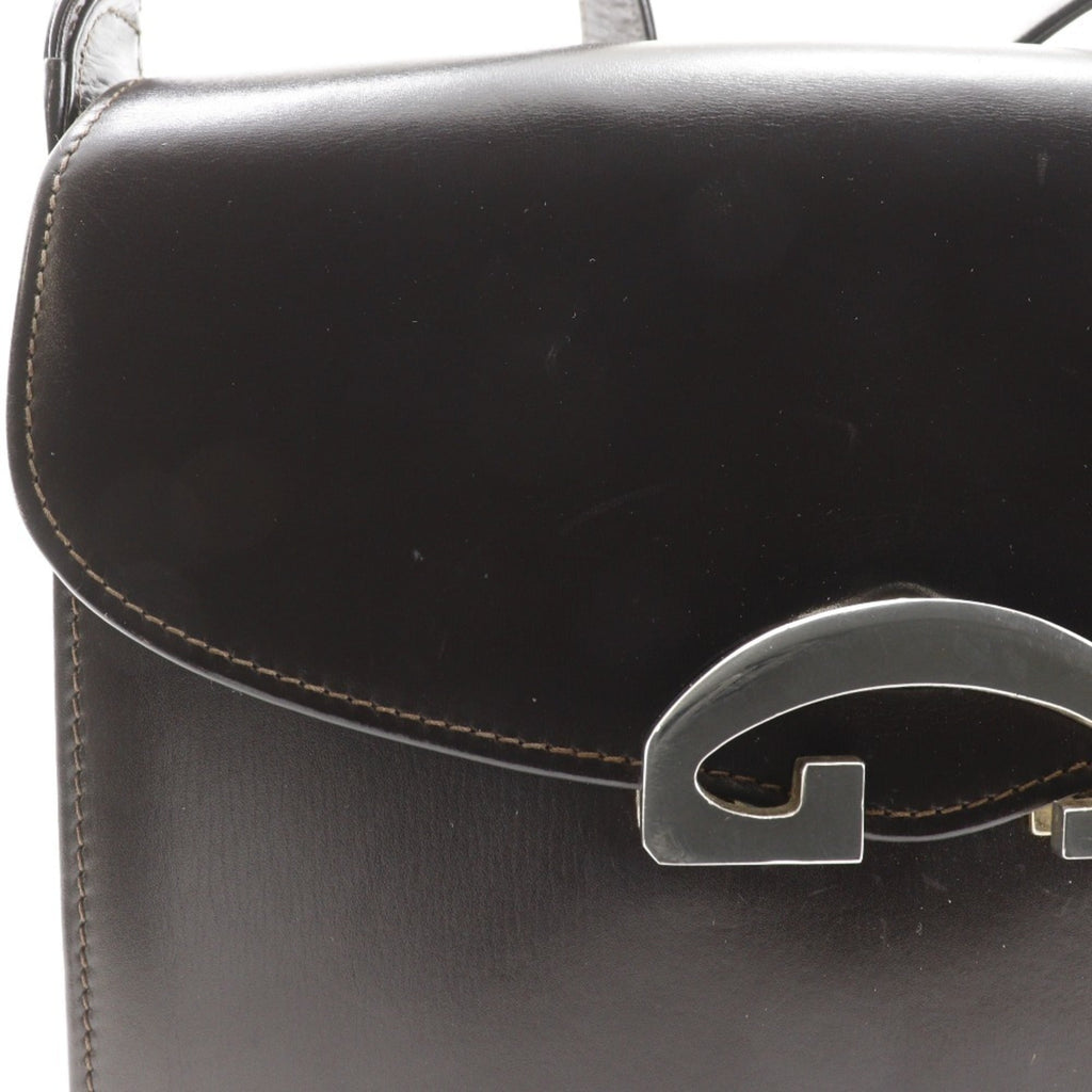 Gucci Brown Leather Shoulder Bag (Pre-Owned)