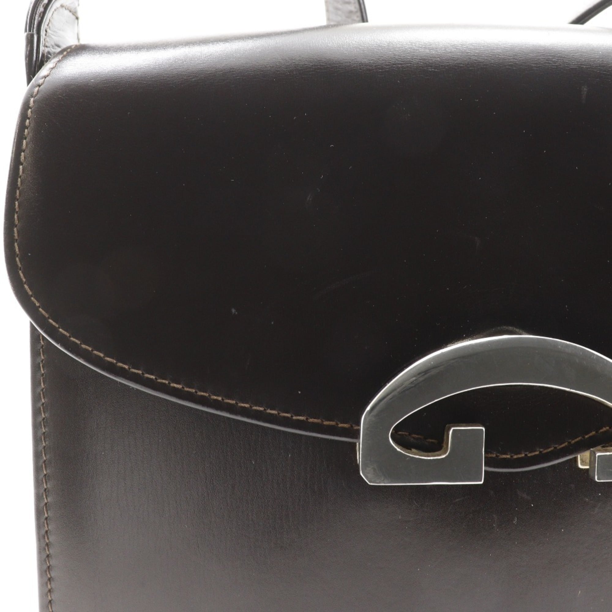 Gucci Brown Leather Shoulder Bag (Pre-Owned)
