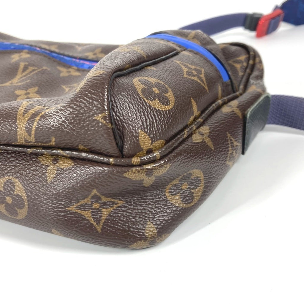 Louis Vuitton Monogram Blue Brown Monogram Shoulder Bag