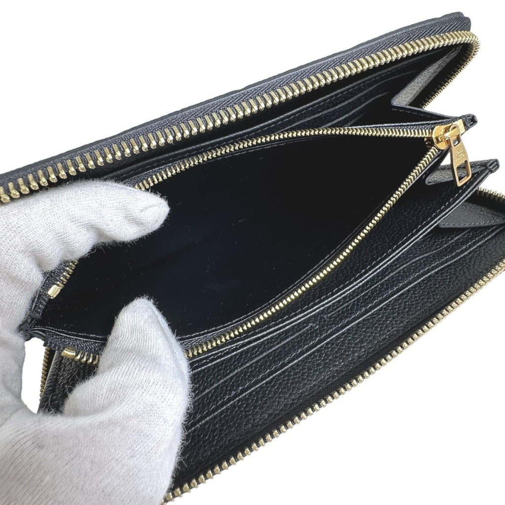 Louis Vuitton Black Monogram Empreinte Long Wallet