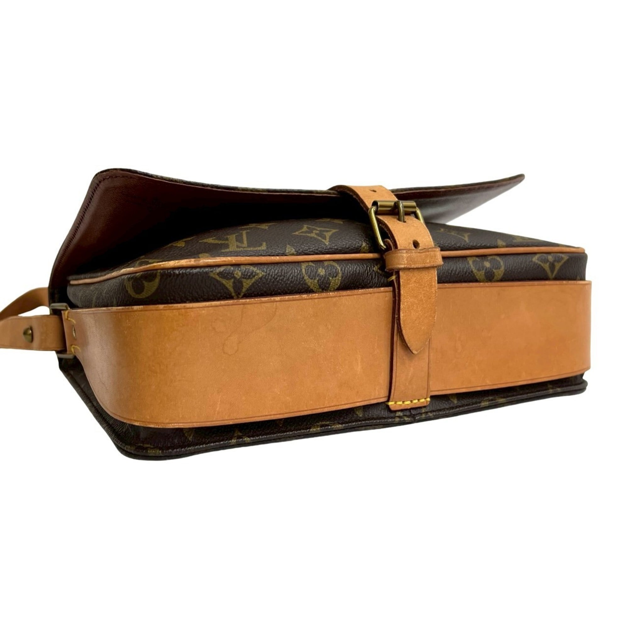Louis Vuitton Brown Leather Pvc Pochette Shoulder Bag