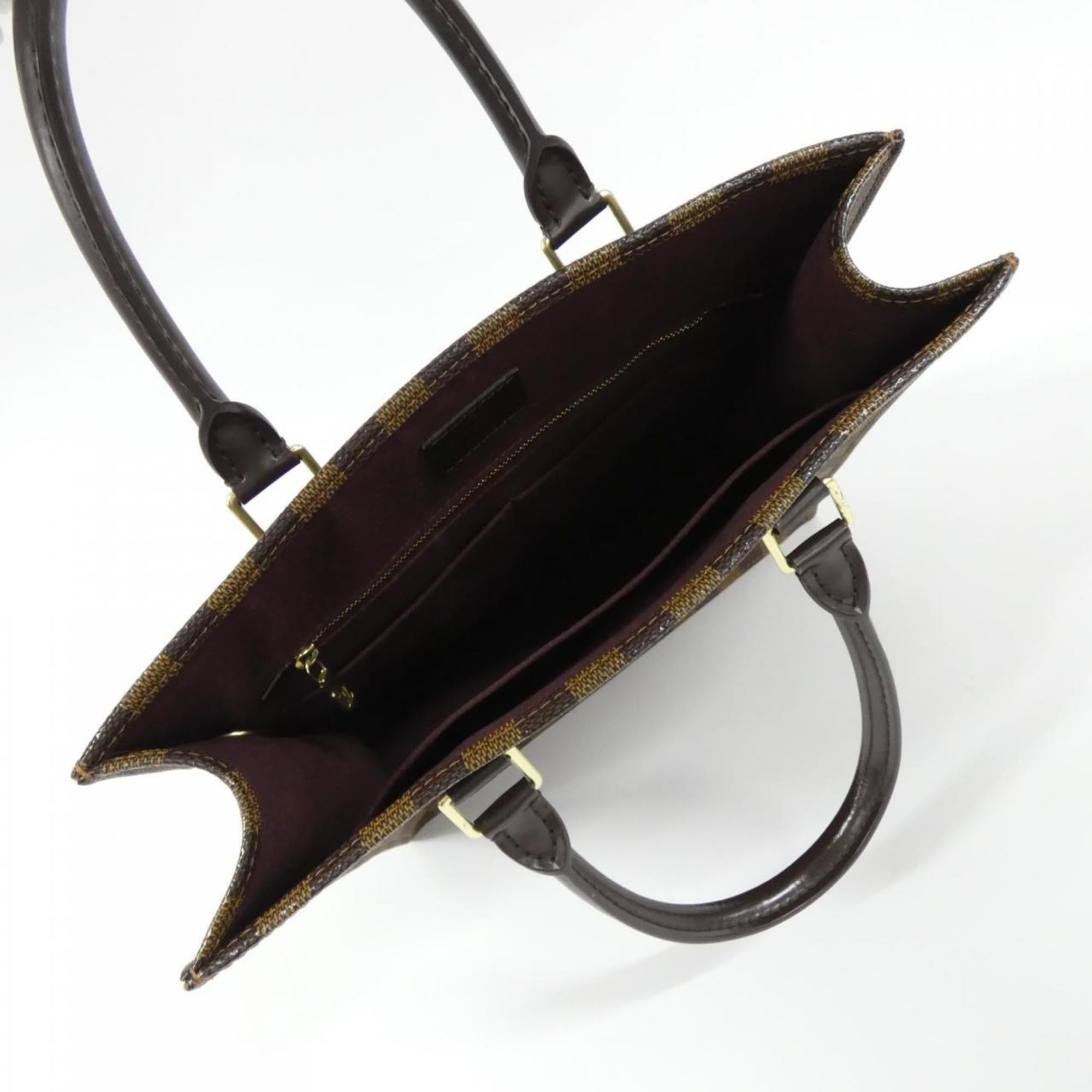 Louis Vuitton Brown Coated Canvas Handbag Tote Bag