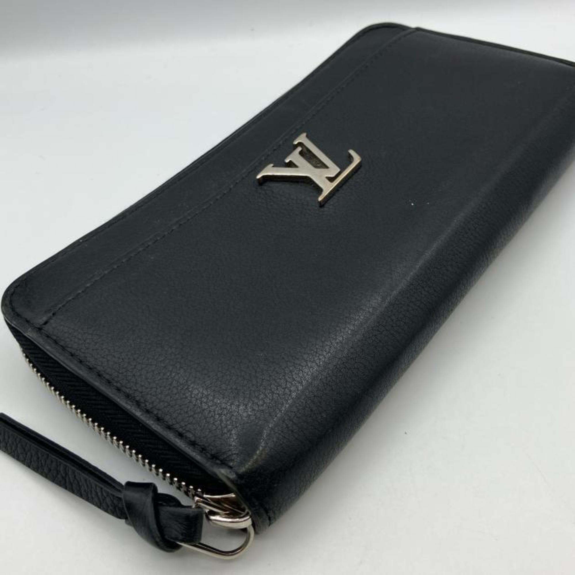 Louis Vuitton Black Noir Leather Long Wallet