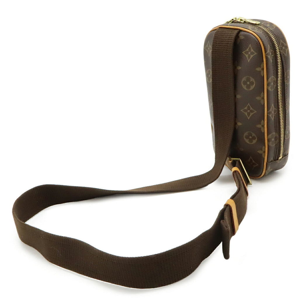 Louis Vuitton Brown Canvas Pochette Shoulder Bag Sling Bag