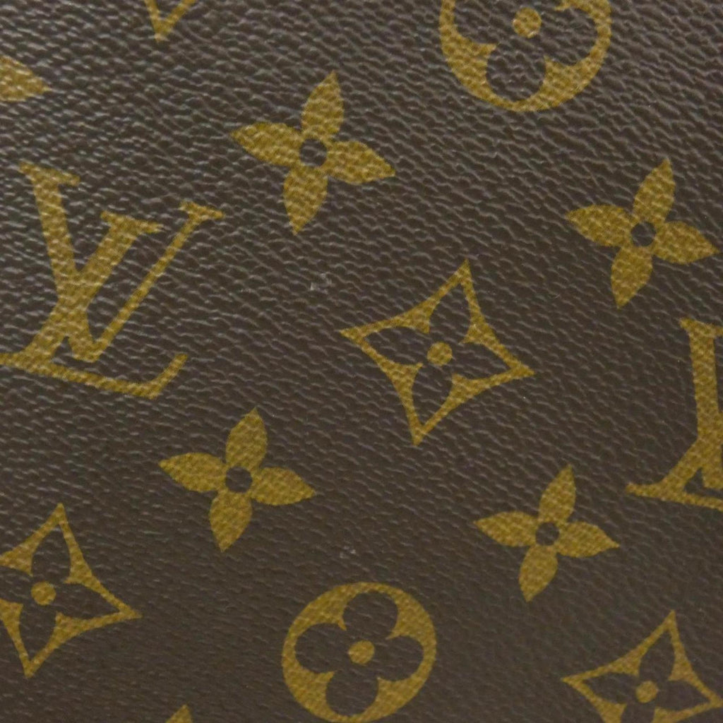 Louis Vuitton Brown Coated Canvas Leather Handbag