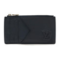 Louis Vuitton Navy Leather Coin Purse/Coin Case