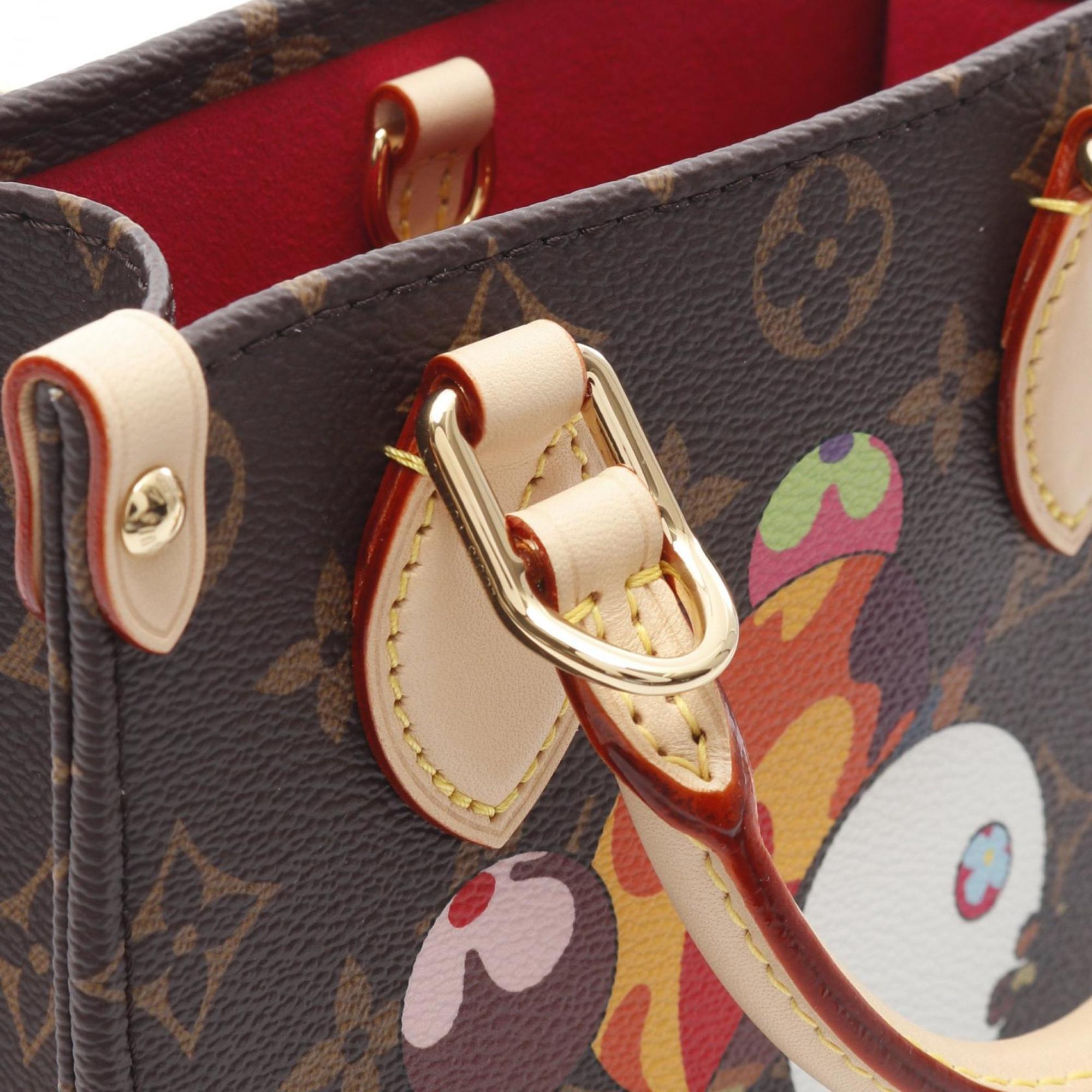 Louis Vuitton Brown Coated Canvas Leather Handbag