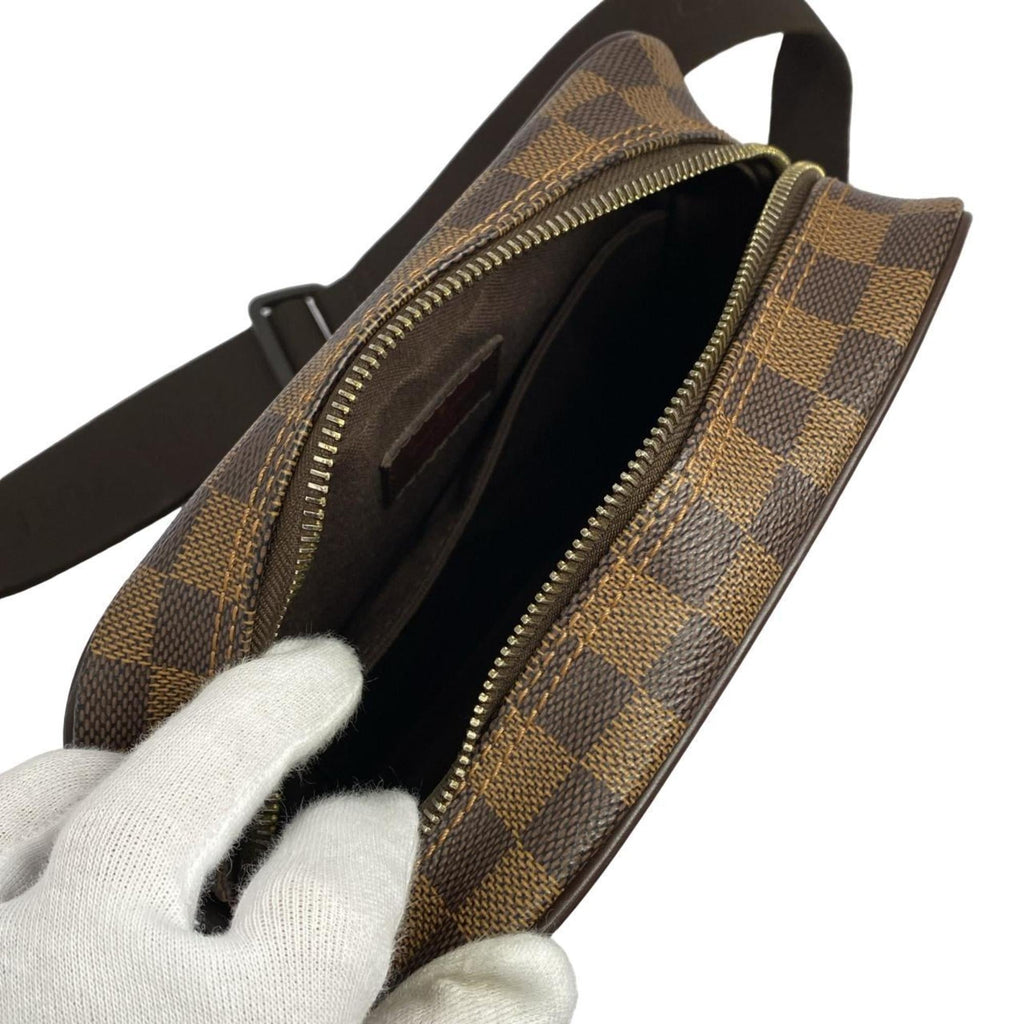 Louis Vuitton Brown Coated Canvas Shoulder Bag