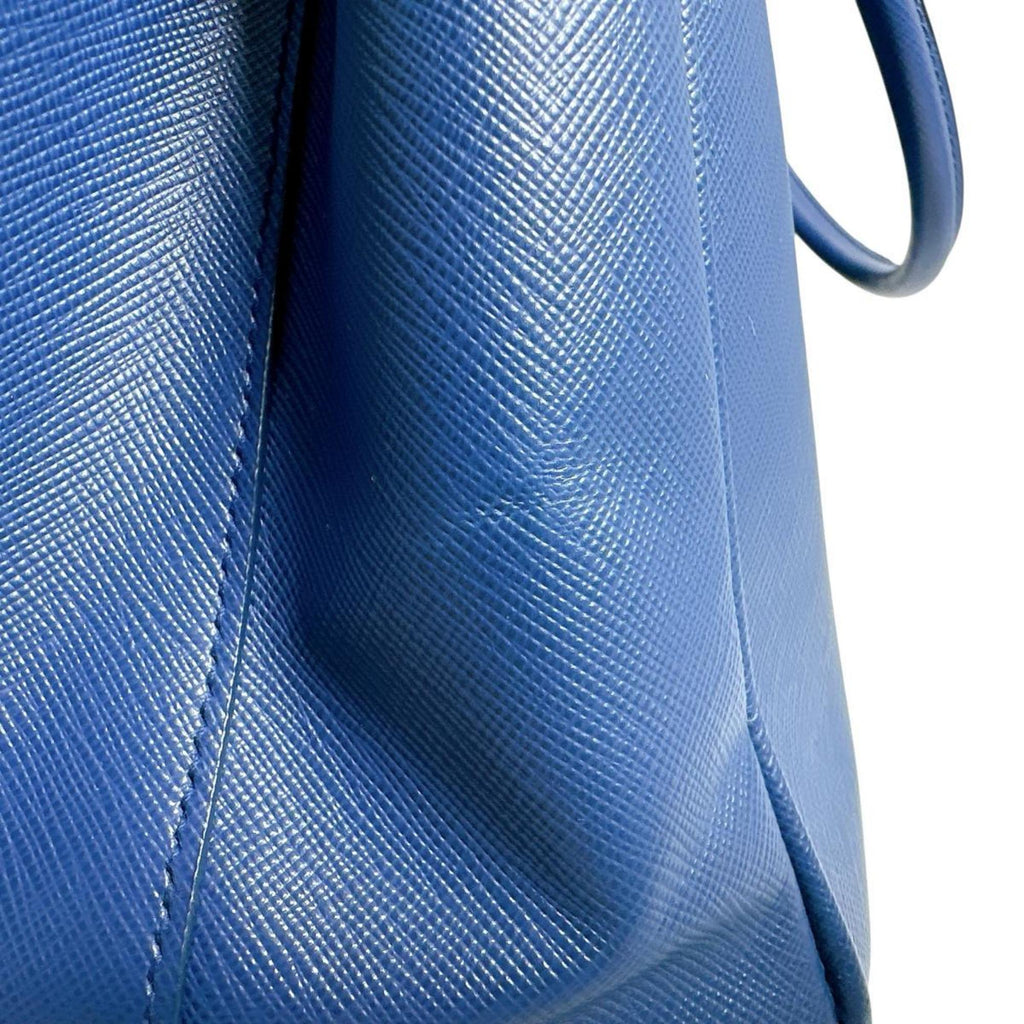 Prada Blue Leather Handbag Shoulder Bag