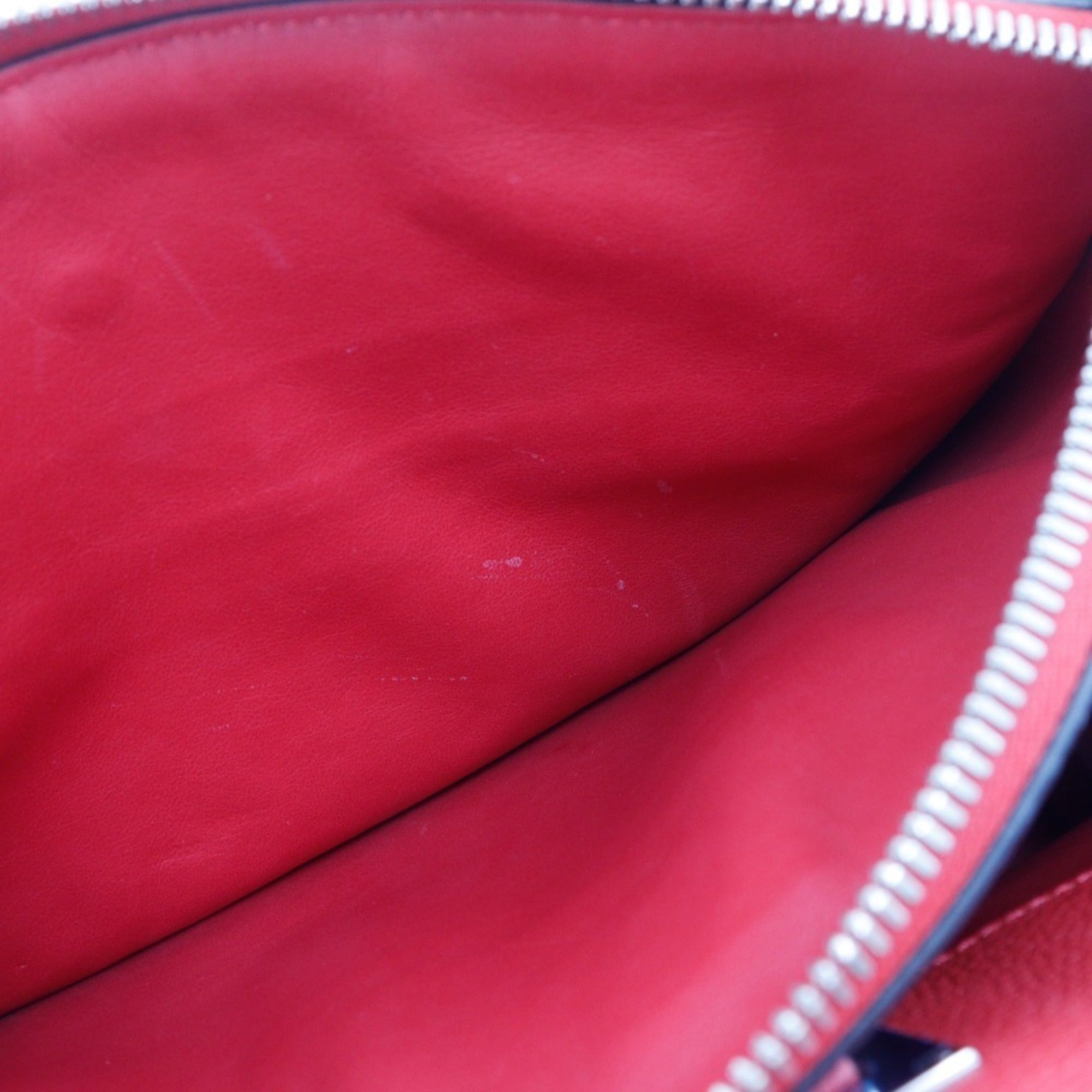 Louis Vuitton Red Color Rouge Leather Handbag Shoulder Bag