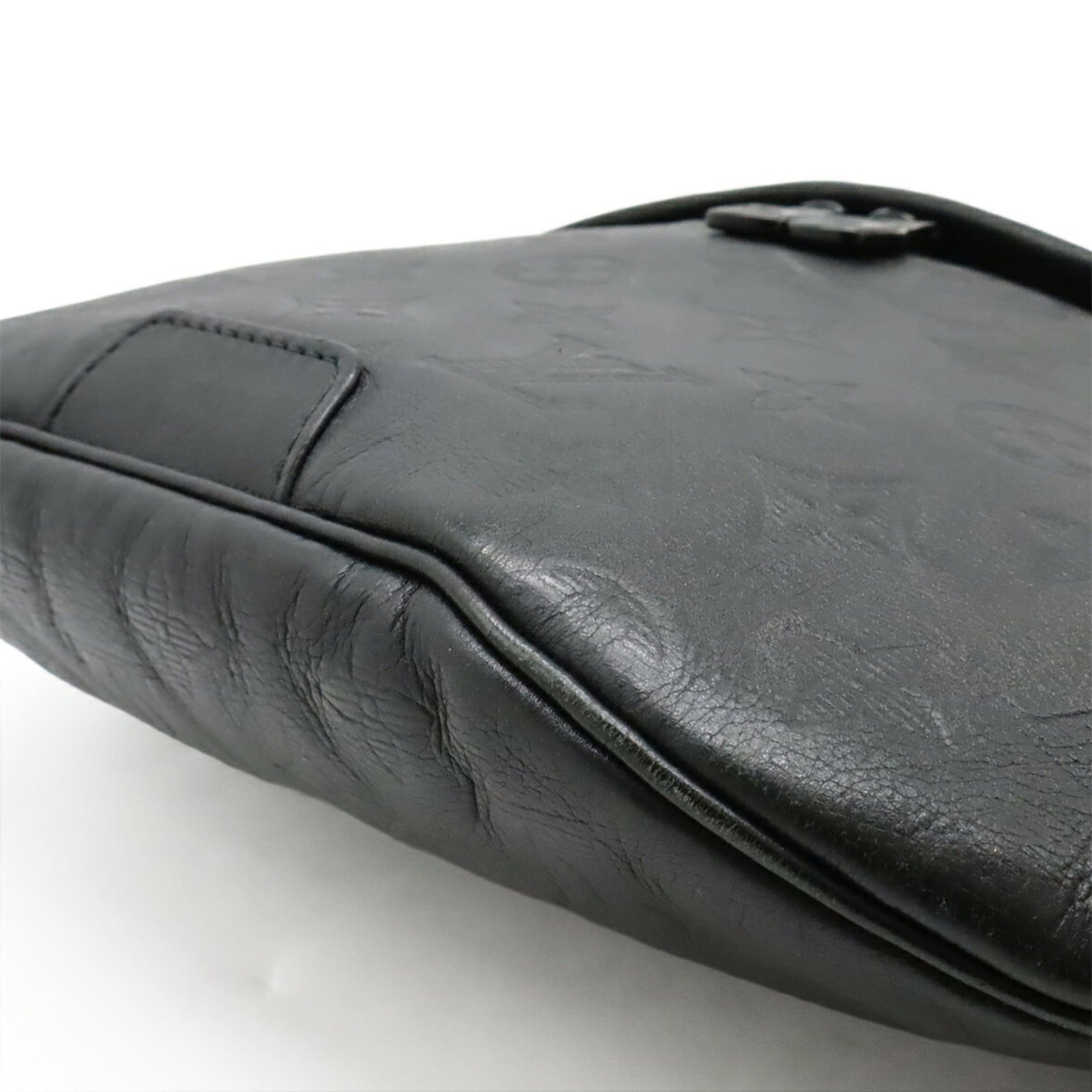 Louis Vuitton Black Noir Monogram Shadow Fanny Pack