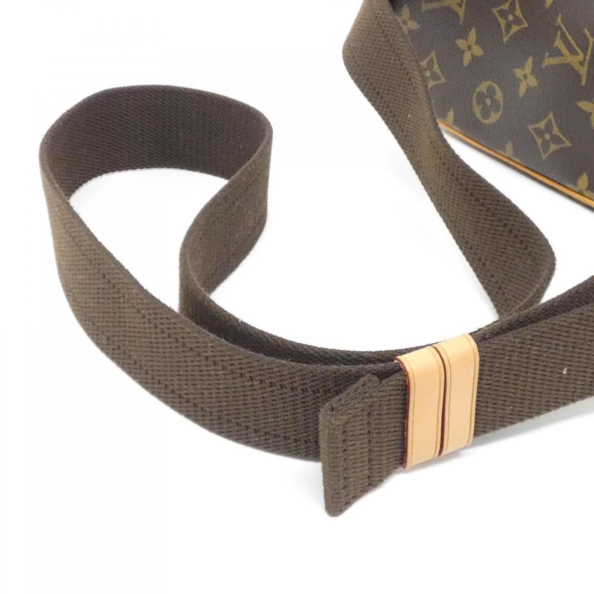 Louis Vuitton Marron Coated Canvas Pochette Shoulder Bag