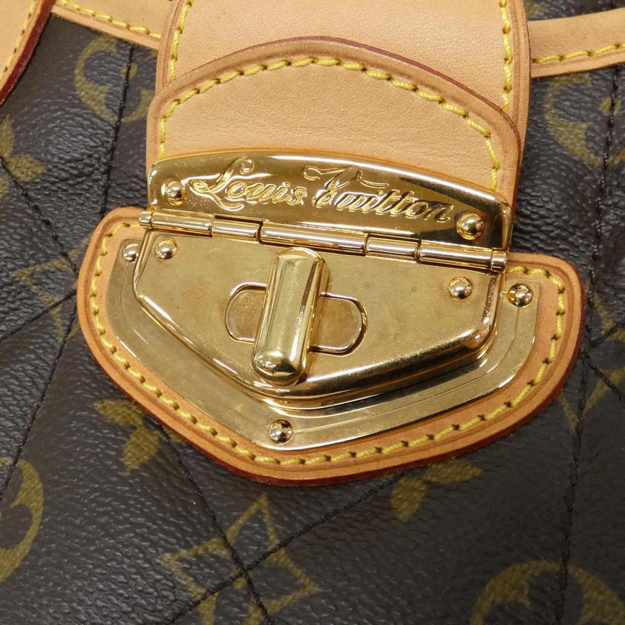 Louis Vuitton Marron Coated Canvas Handbag