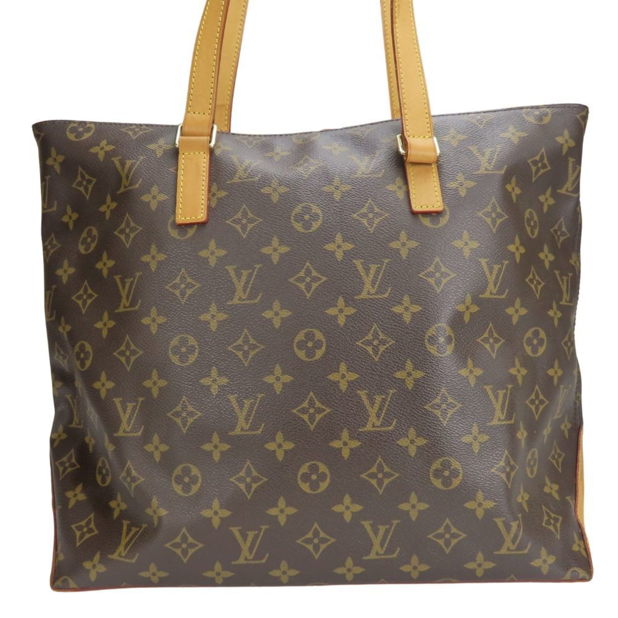 Louis Vuitton Brown Monogram Leather Tote Bag