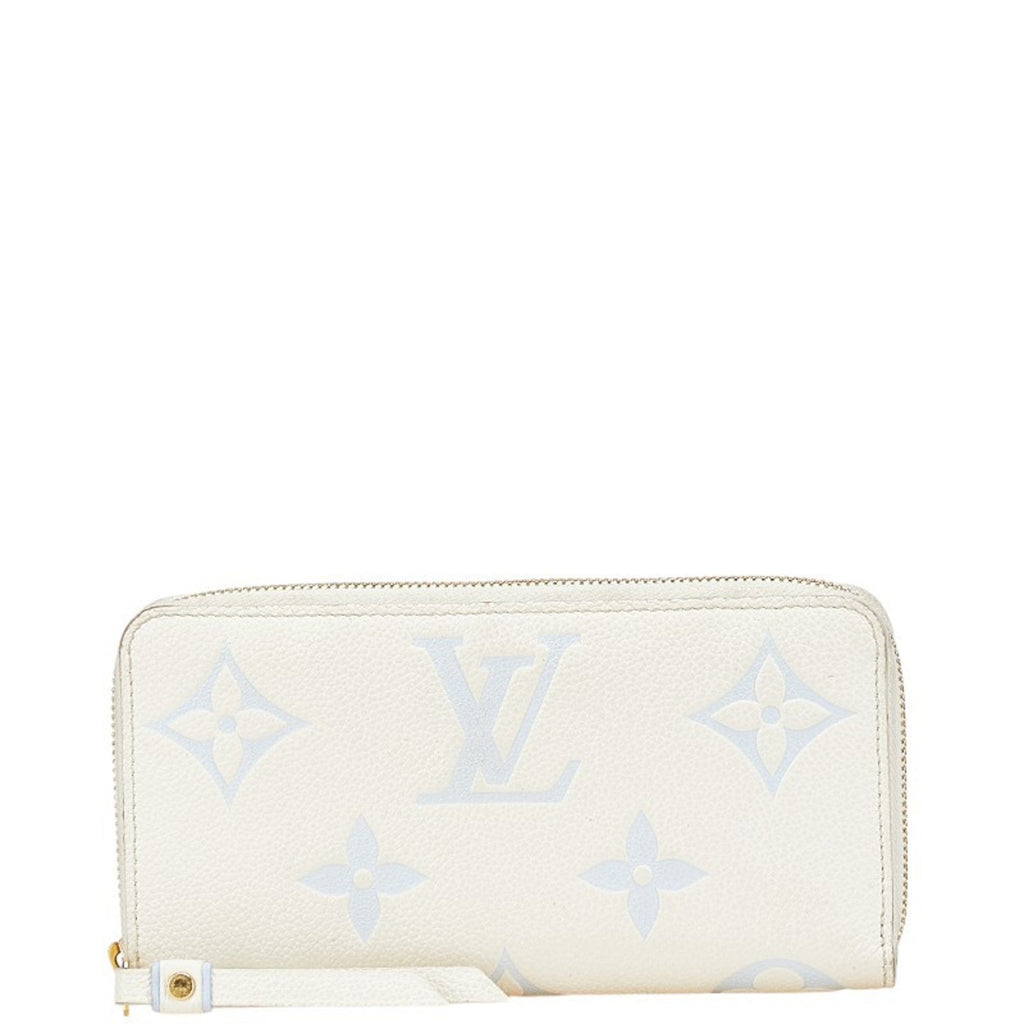 Louis Vuitton Blue White Leather Long Wallet