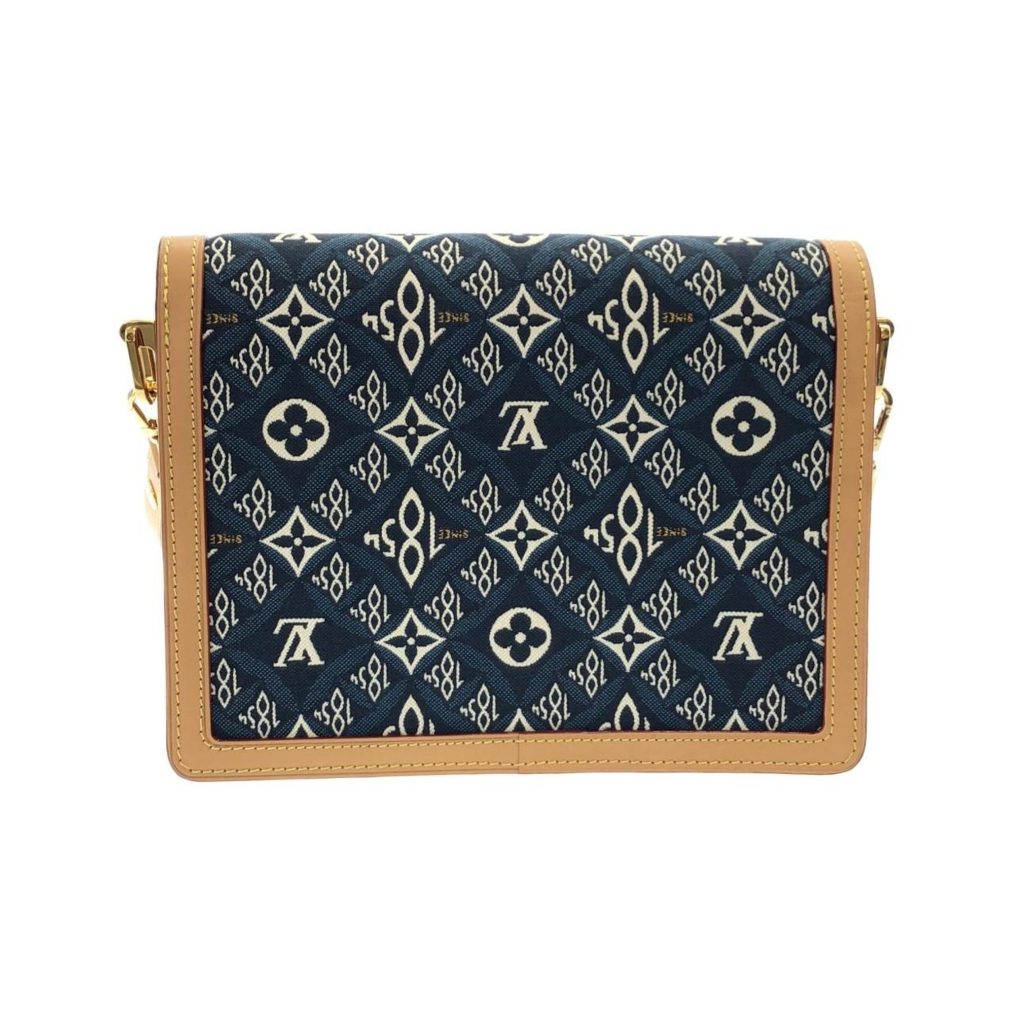 Louis Vuitton Blue Jacquard Shoulder Bag