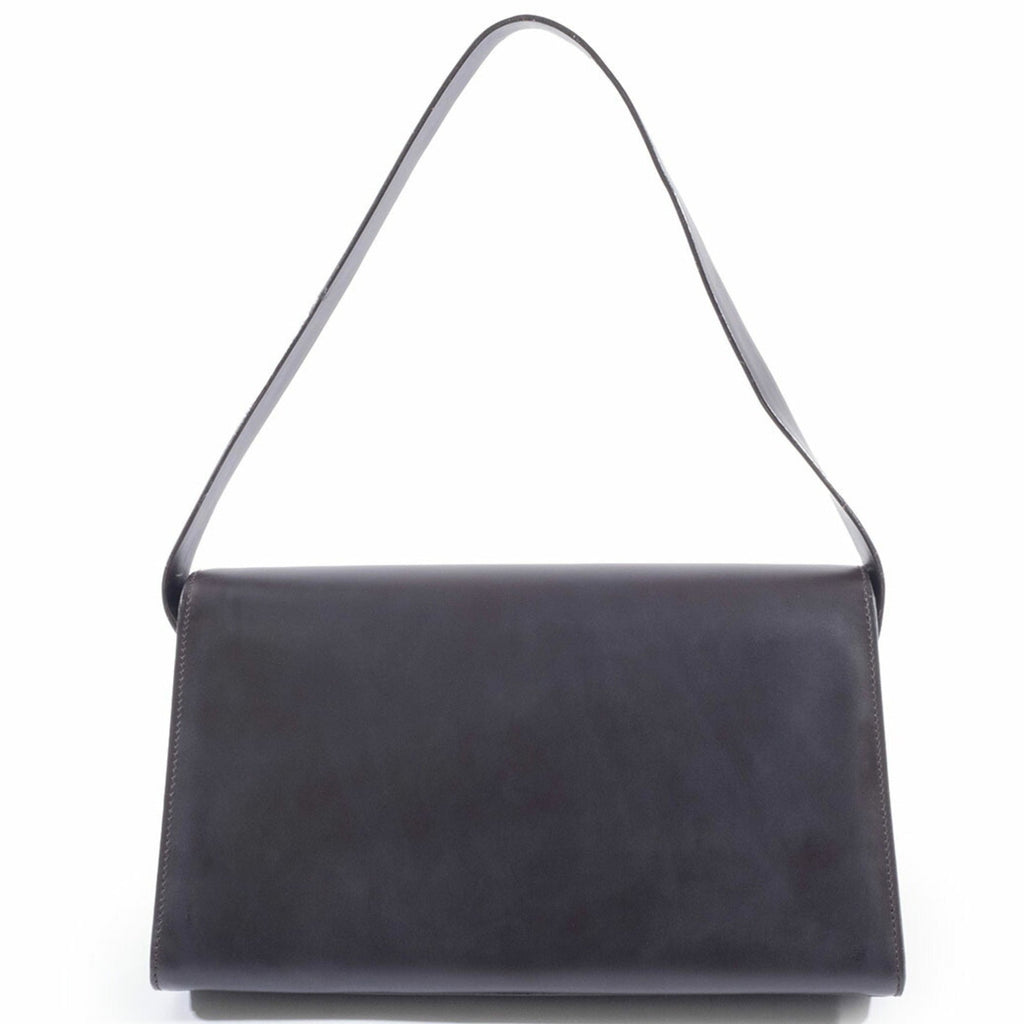 Gucci Dark Brown Leather Shoulder Bag (Pre-Owned)
