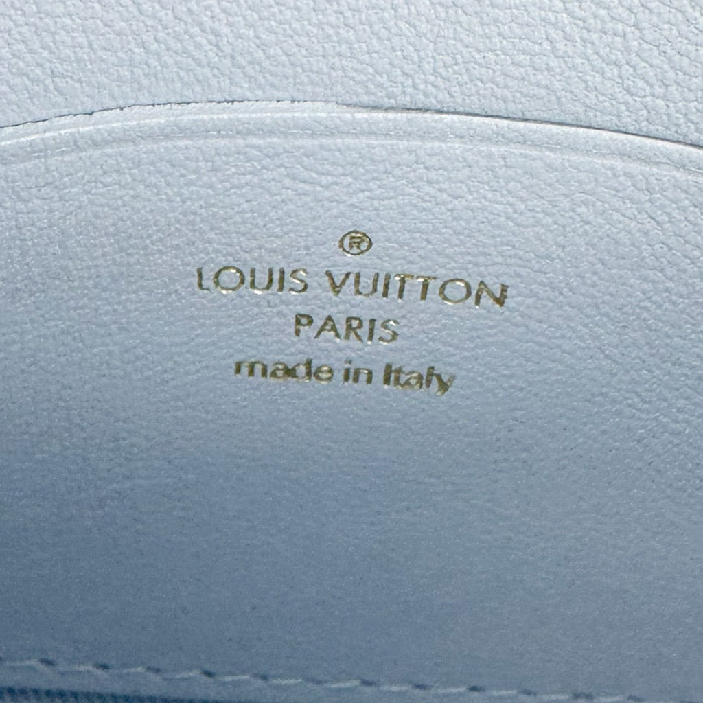 Louis Vuitton Light Blue Leather Handbag