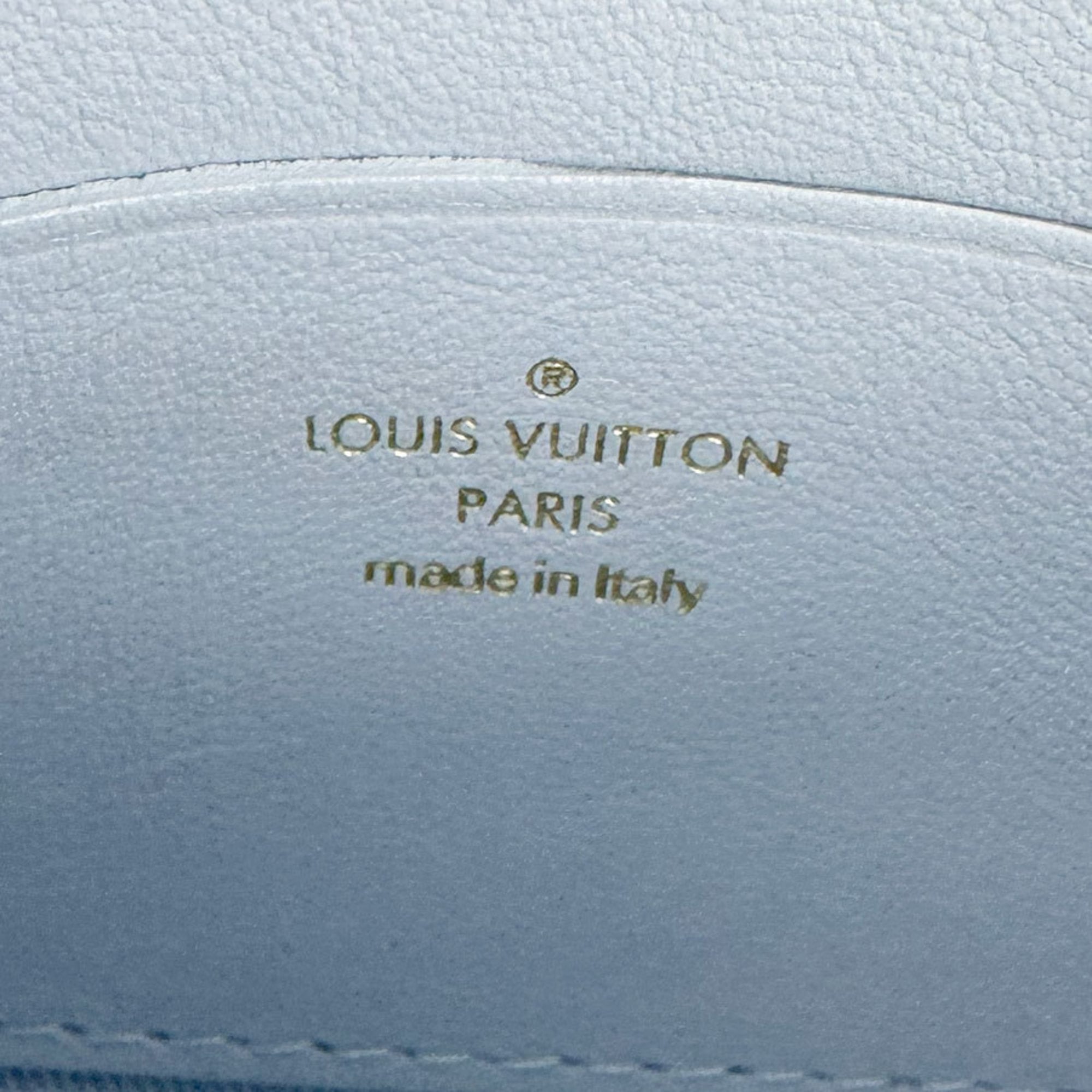 Louis Vuitton Light Blue Leather Handbag