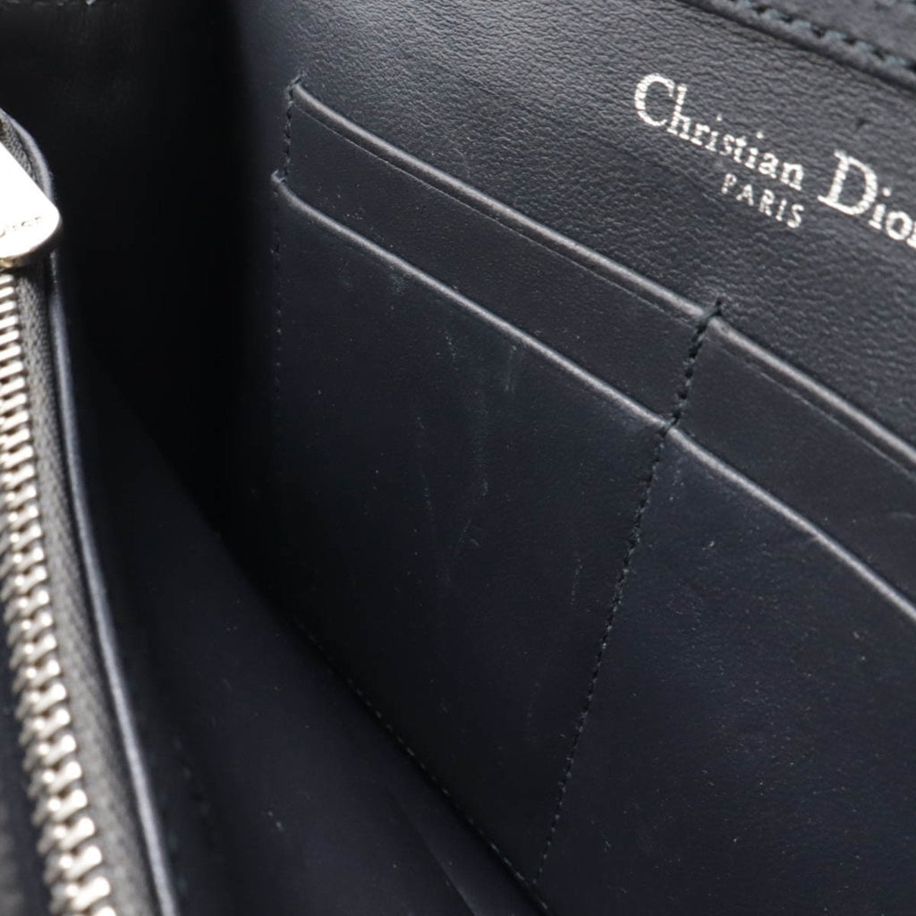 Christian Dior Silver Patent Leather Clutch Bag Pochette (Pre-Owned)
