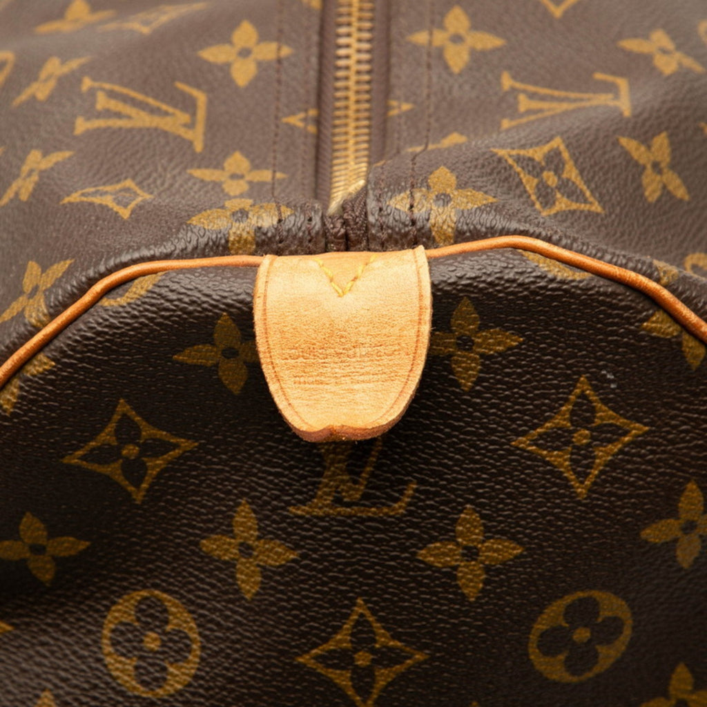 Louis Vuitton Brown Pvc Leather Boston Bag