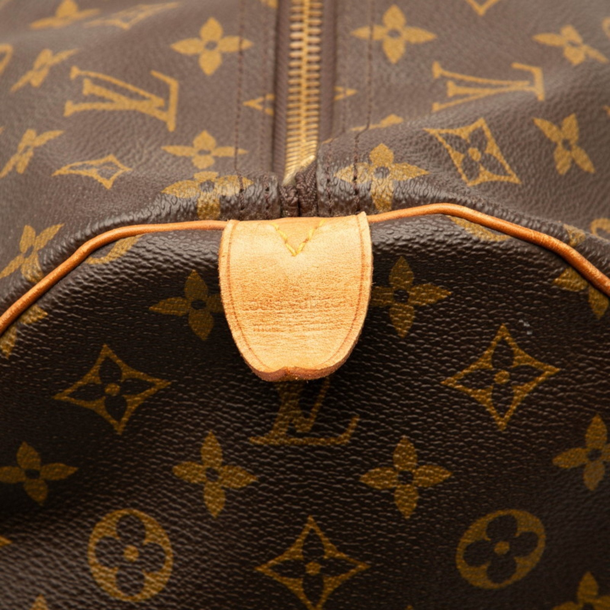 Louis Vuitton Brown Pvc Leather Boston Bag