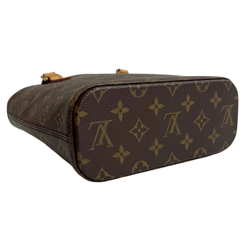 Louis Vuitton Brown Leather Pvc Handbag Tote Bag