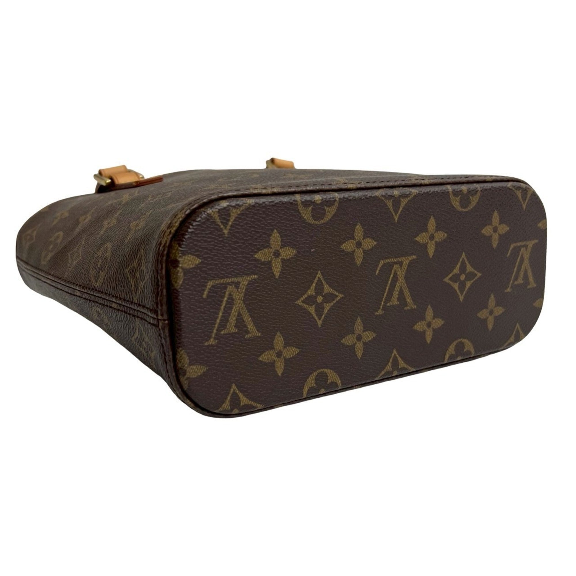 Louis Vuitton Brown Leather Pvc Handbag Tote Bag