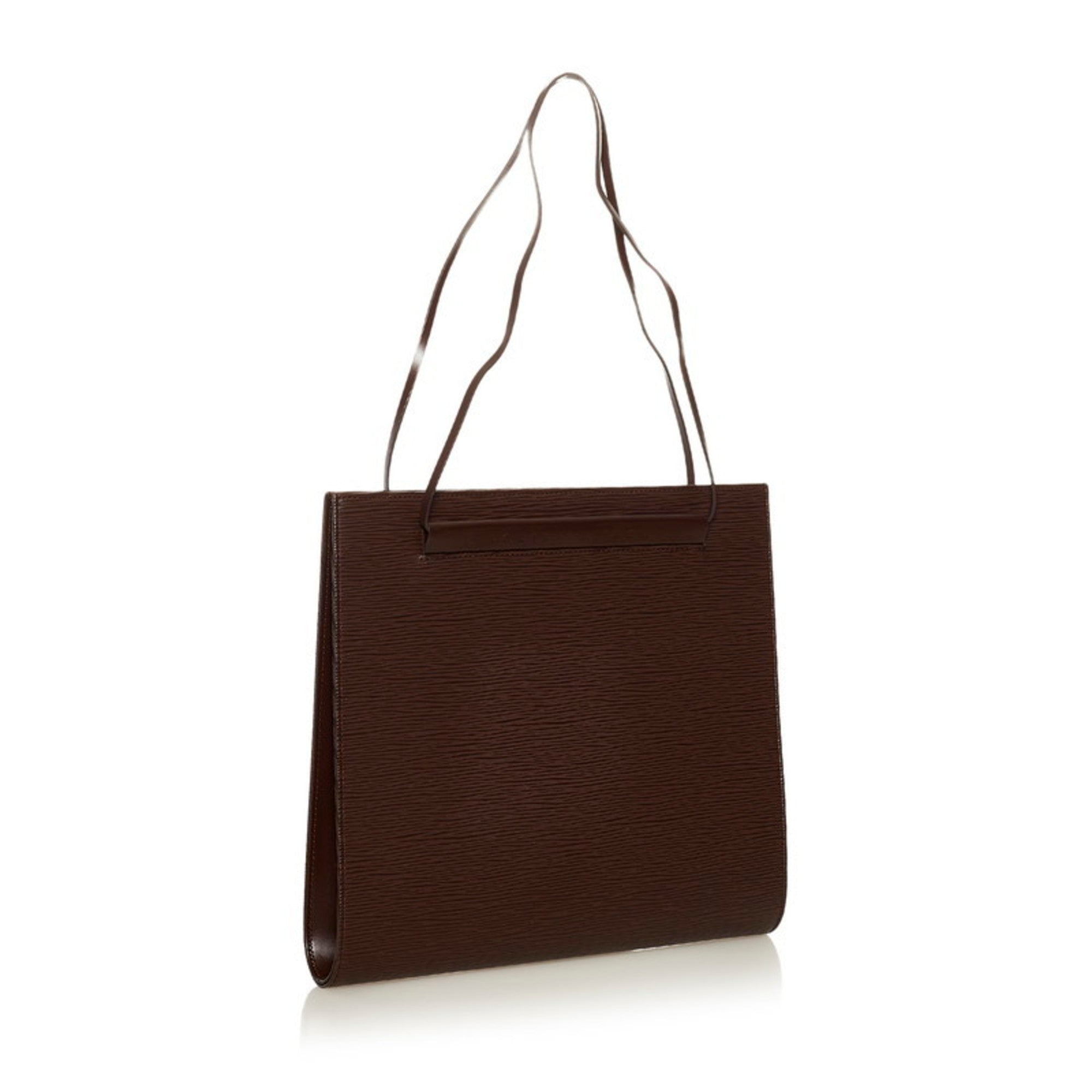 Louis Vuitton Epi Saint-Tropez Handbag Shoulder Bag M5246D Mocha Br Leather Women's LOUIS VUITTON