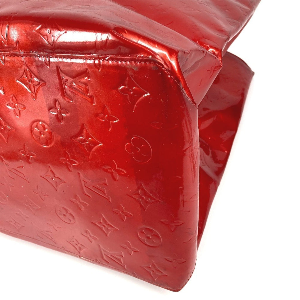 Louis Vuitton Red Color Monogram Vernis Boston Bag Shoulder Bag Tote Bag