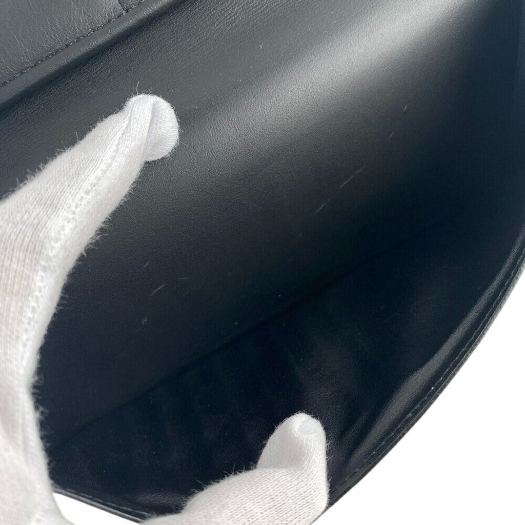 Louis Vuitton Black Leather Long Wallet