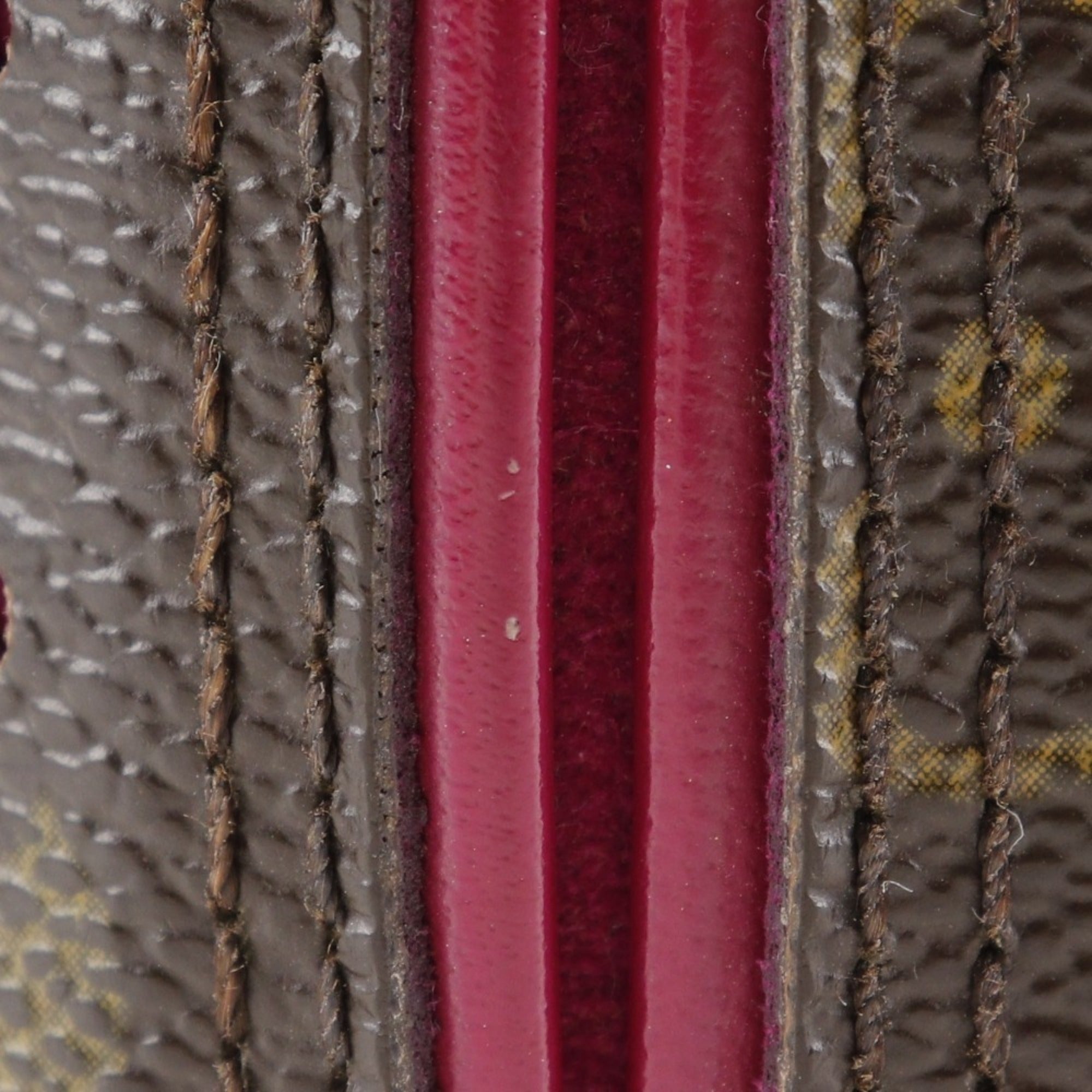Louis Vuitton Brown Fuchsia Monogram Pink Monogram Wallet