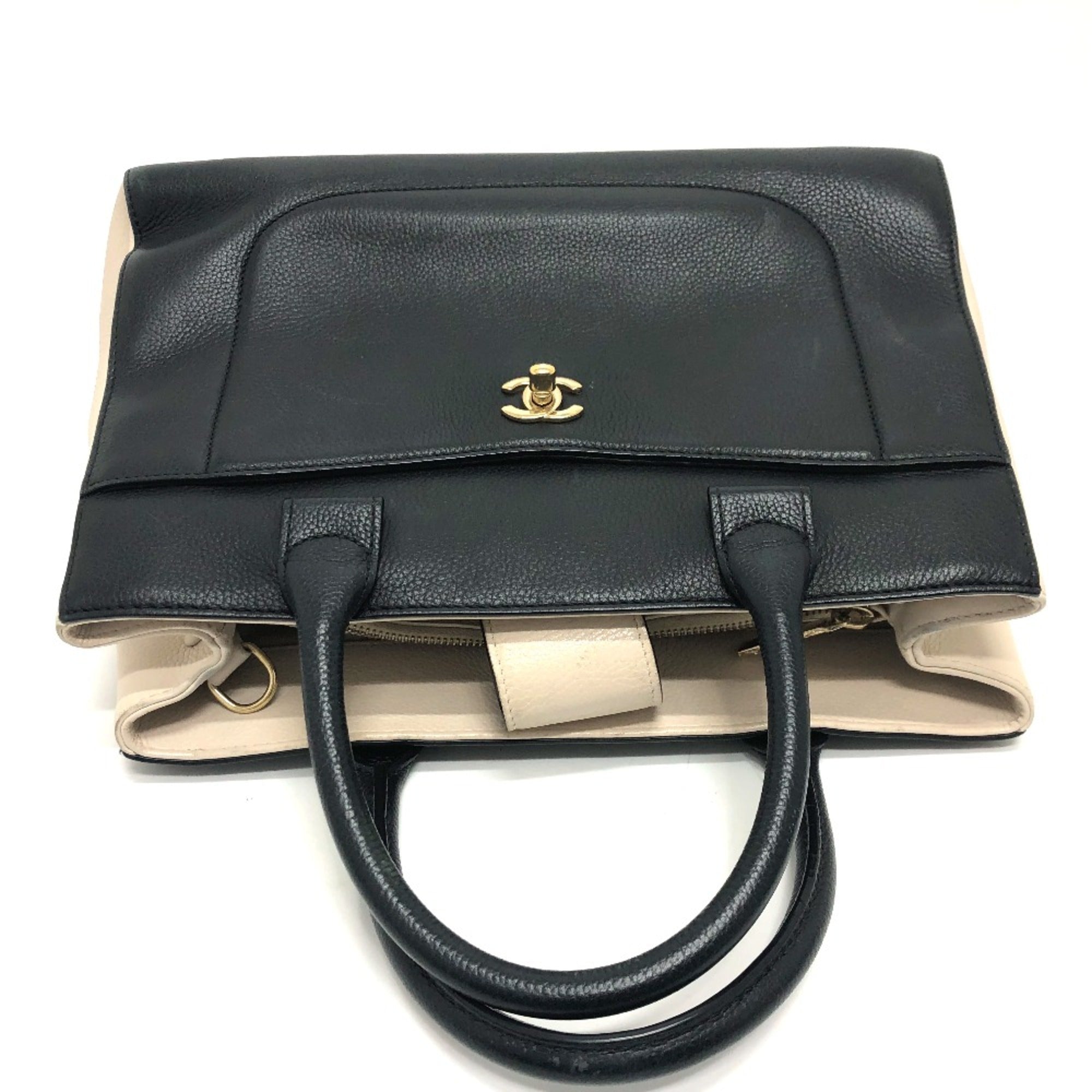 Chanel Black Leather Shoulder Bag