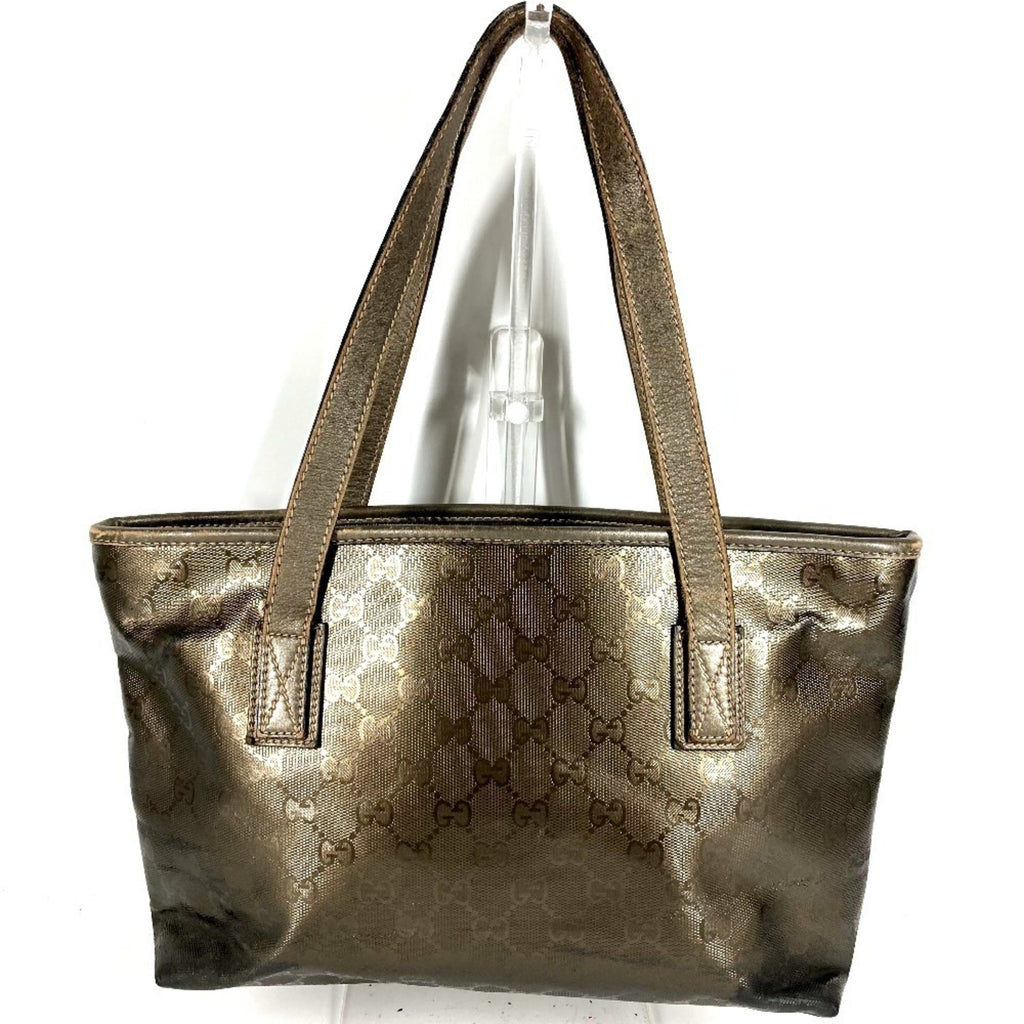 Gucci Metallic Brown Gg Imprimé Shoulder Bag Tote Bag (Pre-Owned)